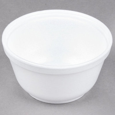 10B20 10 OZ FOAM BOWL PLAIN WHITE